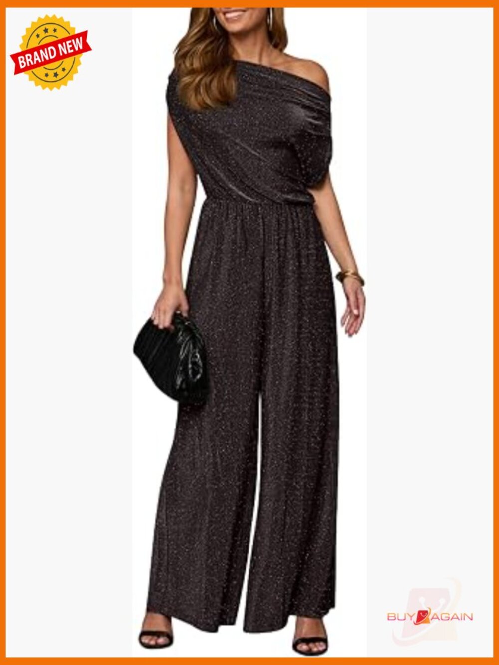 Off Shoulder Wide Leg Jumpsuit for Party